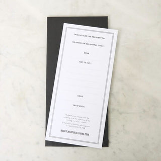 Gift Voucher Card (In the Post)