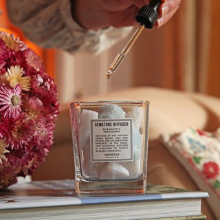 Gemstone Diffuser - Blue Calcite & Snow Quartz