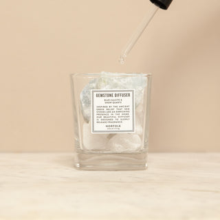 Gemstone Diffuser - Blue Calcite & Snow Quartz