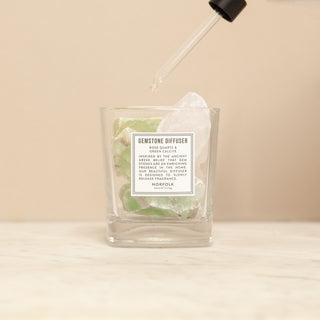 Gemstone Diffuser - Rose Quartz & Green Calcite