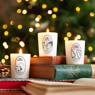 Winter Votive Candle Trio